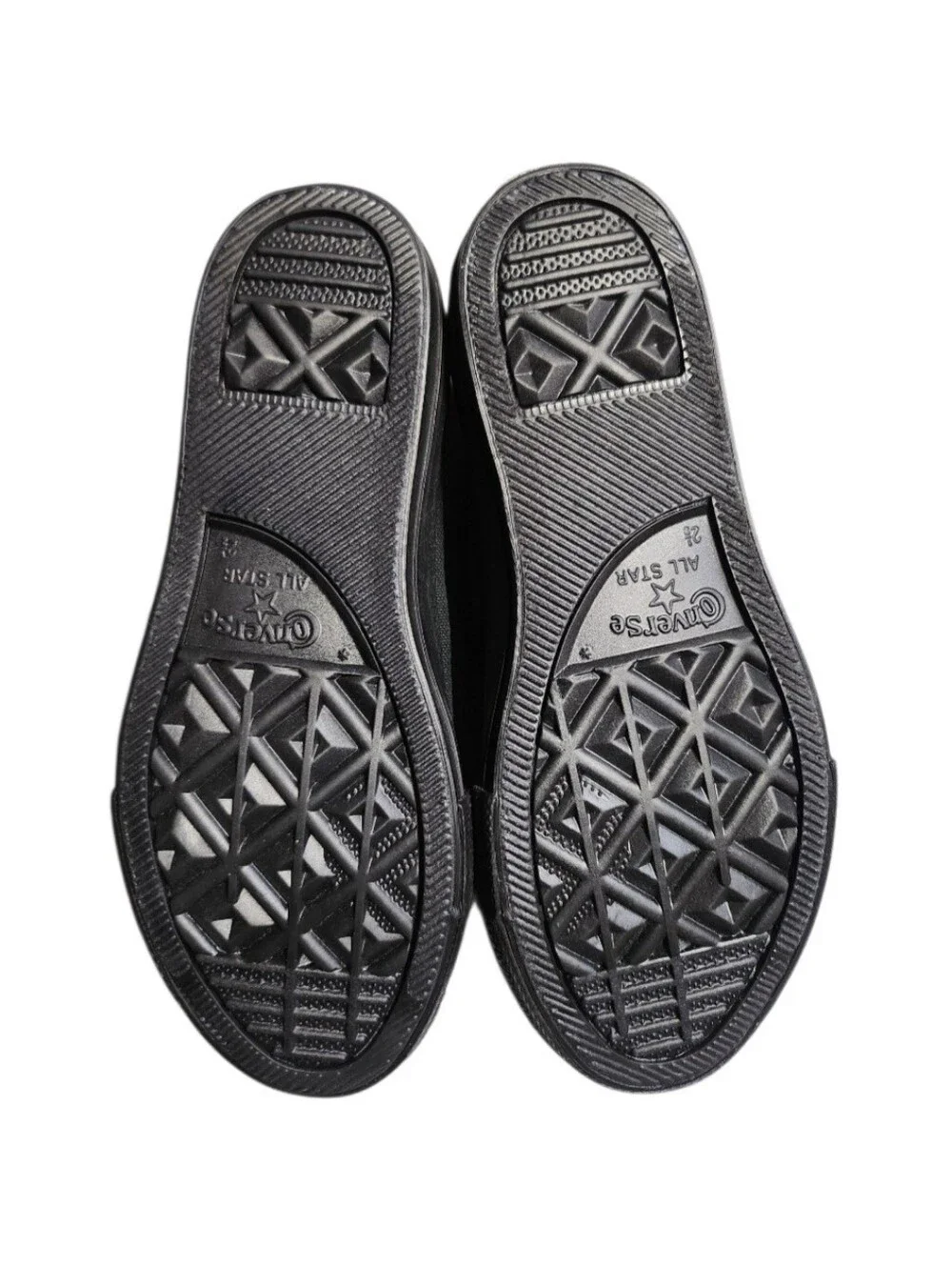 Boy's Converse Chuck Taylor All Star High-Top Sneakers Black Monochrome Size 2.5